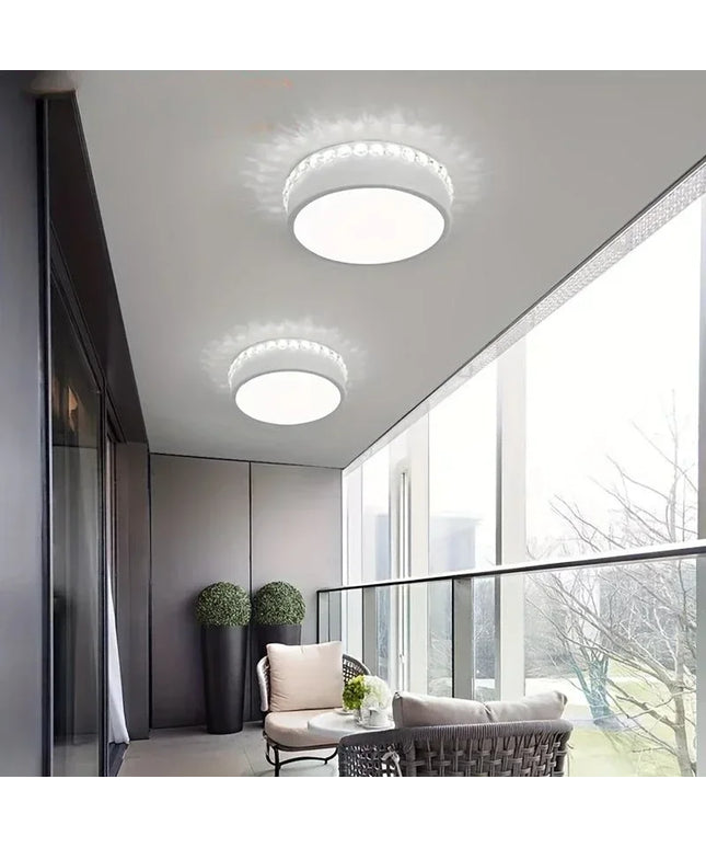 Modern Led Chandelier 12w Small Round Ceiling  Lamp For Living Room Dining  Kitchen Corridor Aisle Star  Lights