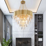 Modern Chandeliers for Living Room Chandelier Luxury Crystal Chandelier Ceiling Lights Lustre Salon Loft Pendant Lighting Lamps