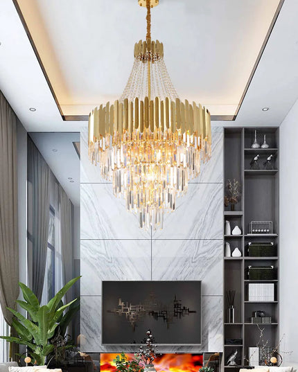 Modern Chandeliers for Living Room Chandelier Luxury Crystal Chandelier Ceiling Lights Lustre Salon Loft Pendant Lighting Lamps