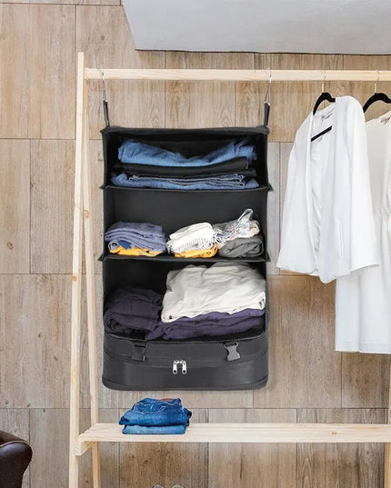 1 Set Housewares Luggage Travel Organizer Travel Essentials Hanging Packing Cubes Hanging Shelves Laundry Storage Compartment