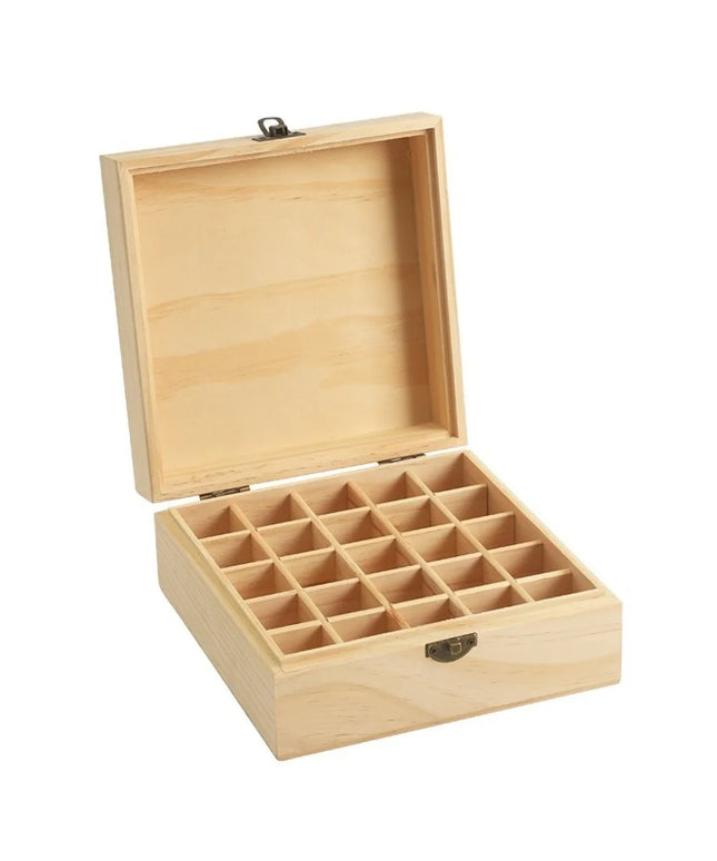 New Wooden Essential Oil Storage Box 12/15/16/25 Slots Durable Aromatherapy Container Essential Oil Carry Case Home Use