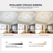 Modern LED Chandelier Home Lighting Ring Ceiling Mount Chandelier Living Room Bedroom Lighting lustre Ceiling pendant lamp