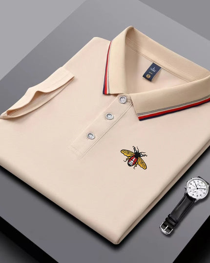 New Embroidered Short Sleeved Polo Shirt for Summer, Comfortable, Cool, Breathable Golf Business Casual Top T-shirt