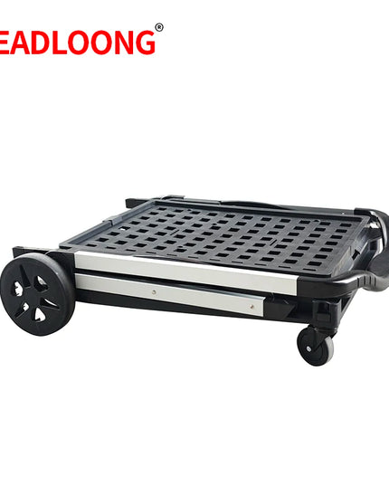 LEADLOONG Wholesale Two Tier Shopping Troller Factory Supermaket Equipment Double Desk Carts for Grocery  Store