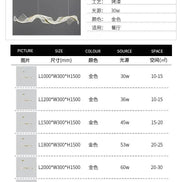 Modern Wave LED Pendant Lights for Living Restaurant Room Food Tables Bar Golden Chandelier Home Decor Hanging Light Fixture