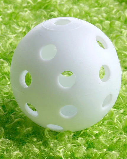 12Pcs Practice Golf Balls Hollow Plastic Golf Training Balls Colored Airflow Golf Balls Swing Practice Driving Range PE Toy Ball