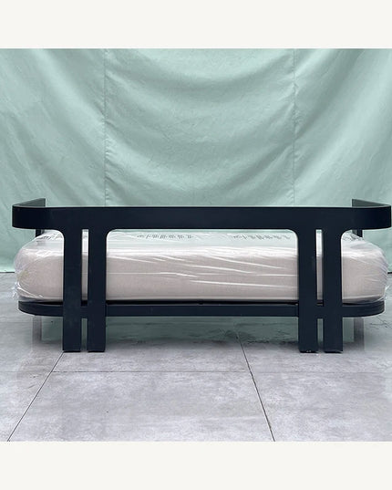 Outdoor Furniture Garden Aluminum Outdoor Sofa Living Single Sofa and Ottoman Set