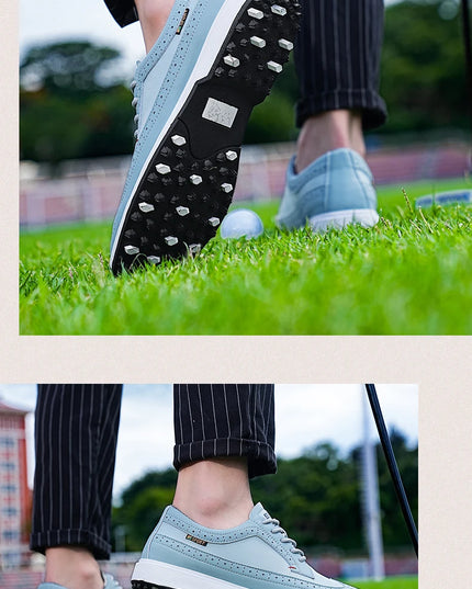 Golf Sports Shoes Men Waterproof high-Quality Leather Golf Competition Sports Shoes Formal Shoes Golf Course Men Training Shoes