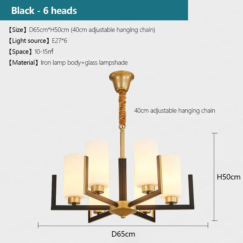 Modern Modern Led Chandelier Nordic Living Room Lamp Retro Simple Dining Room Decoration Iron Art LED Hanging Lamps Pendant Ligh