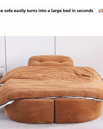 Living Room Corduroy Sofa Vacuum Compressed Sponge Bedroom Multifunctional Sofa Bed Comfortable Remove Washable Home Decoration