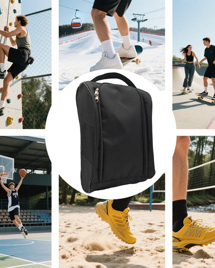 Portable Golf Shoe Bag Oxford Cloth Shoe Carrier Bags Breathable Lightweight Golf Handbag Dustproof Football Tennis Shoe Bag
