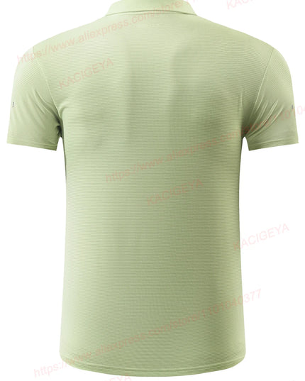 Golf Lapel Sport Short Sleeve Outdoor Trainning Reflective Running Breathable Tee Solid Quality Tennis Gym Fashion Jerseys