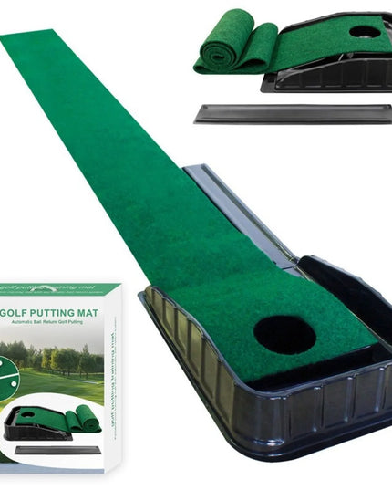 Putting Mat:Perfect Your Golf Skills with Realistic Home Practice - Improve Your Putting Stroke, Lower Your Scores, and Enjoy