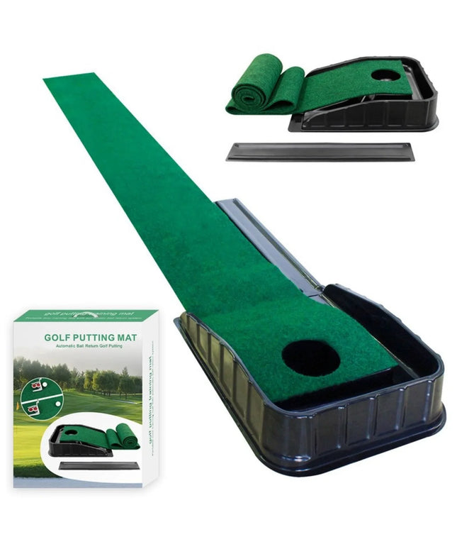 Putting Mat:Perfect Your Golf Skills with Realistic Home Practice - Improve Your Putting Stroke, Lower Your Scores, and Enjoy