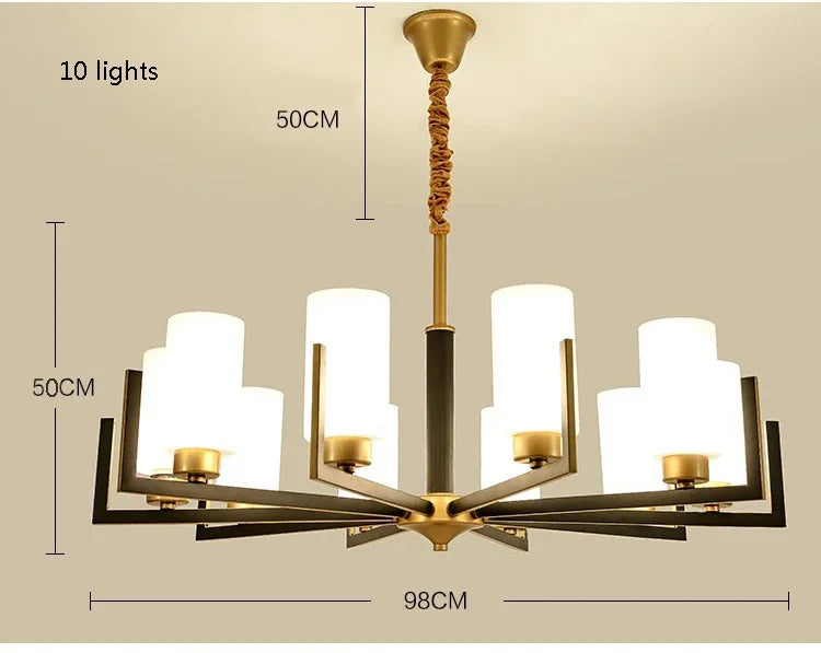 Modern Modern Led Chandelier Nordic Living Room Lamp Retro Simple Dining Room Decoration Iron Art LED Hanging Lamps Pendant Ligh