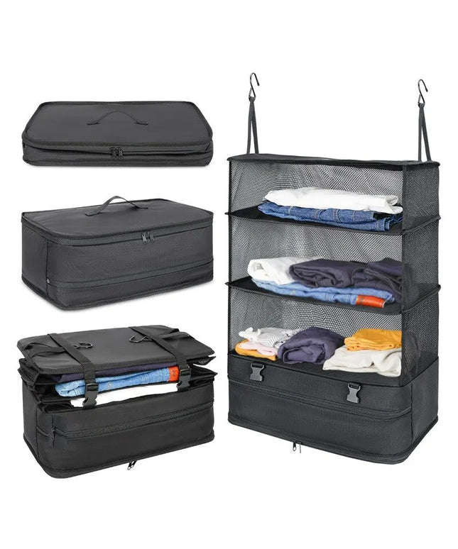 1 Set Housewares Luggage Travel Organizer Travel Essentials Hanging Packing Cubes Hanging Shelves Laundry Storage Compartment