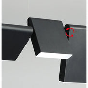 Modern danish Chandelier Design Rotatable Black Led minimalist light Dining Room Decor Led Lamp Bar Loft coffee tables lights