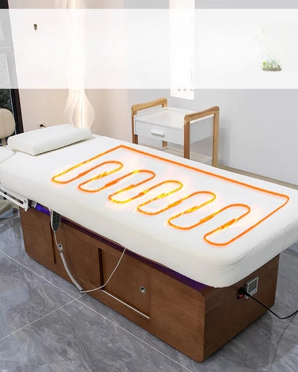 Esthetician Beauty Massage Tables Comfort Tattoo Face Wooden Massage Tables Gua Sha PU Leather Furniture Mát-xa Giường MHAMC