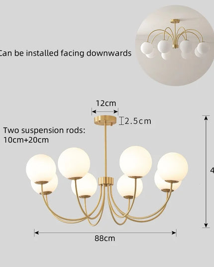 Modern E27 LED Chandelier Light  For Living Room Bedroom Dining Table Kitchen Study Ceiling Pendant Lamps Lustre Home Decoration