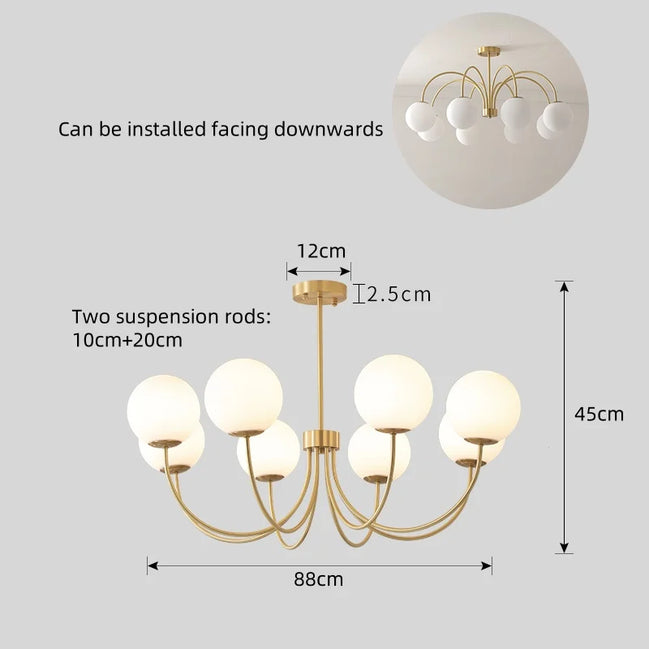 Modern E27 LED Chandelier Light  For Living Room Bedroom Dining Table Kitchen Study Ceiling Pendant Lamps Lustre Home Decoration