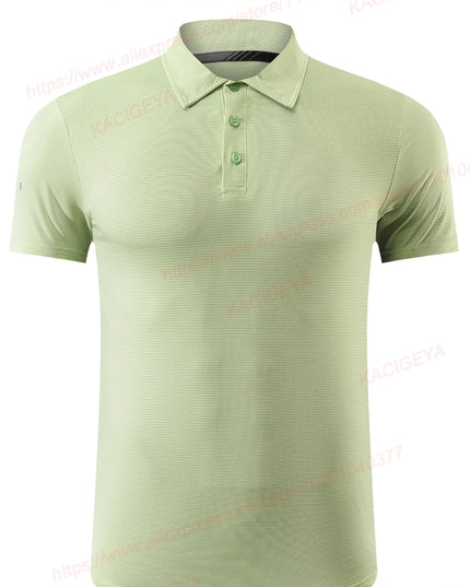 Golf Lapel Sport Short Sleeve Outdoor Trainning Reflective Running Breathable Tee Solid Quality Tennis Gym Fashion Jerseys
