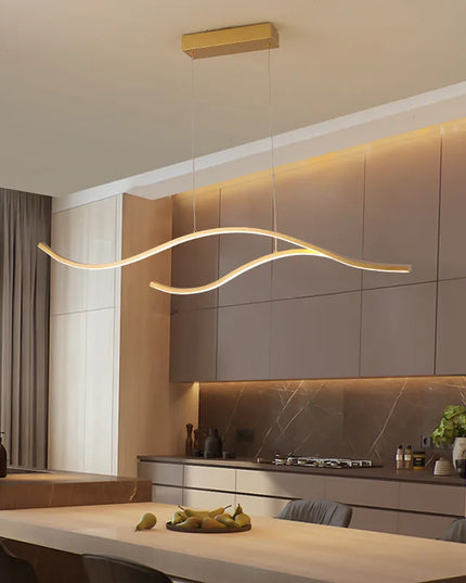 Modern Minimalist Led Chandelier Creative Personality Dining Room Bar Pendant Light Lighting Kitchen Hanging Lamp Lustre Fixture