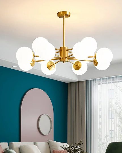 Modern Glass led Chandelier Lighting Ceiling Chandeliers Light For Dining Living Room Bedroom Kitchen Indoor Lustre Fixture Lamp