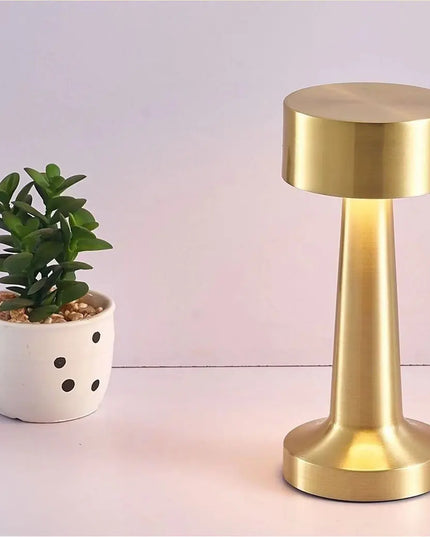Rechargeable Led Table Lamp Retro Night Light Desk Bar Coffee Dining Room Home Decor Wireless 3 Colors Dimmable Touch Switch
