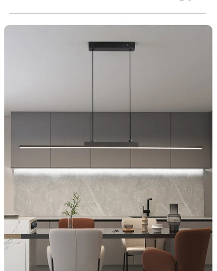 Modern LED Chandelier Featuring Minimalist Linear Panel Design 80/100cm Textured Pendant Light For Dining Rooms Bedrooms  Studie
