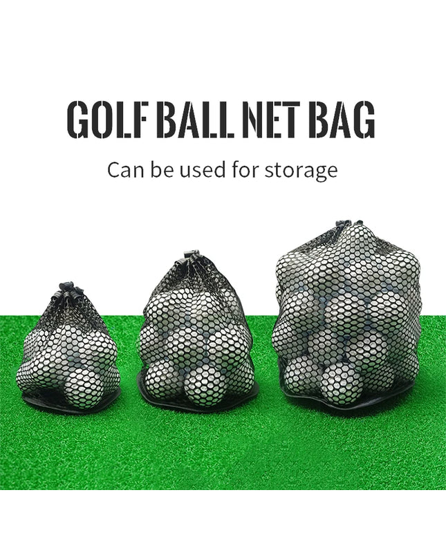 Golf Sports Mesh Net Bag Nylon Golf Tennis 12/25/50 Ball Carrying Drawstring Pouch 1pcs Golf Bags Golf Accessories