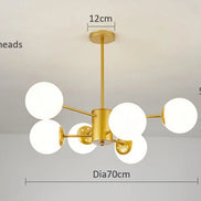 Modern Glass led Chandelier Lighting Ceiling Chandeliers Light For Dining Living Room Bedroom Kitchen Indoor Lustre Fixture Lamp