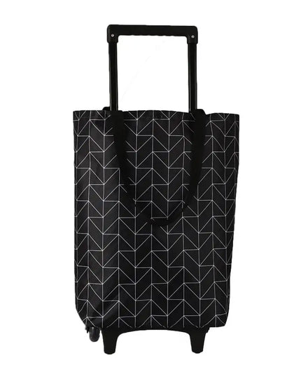 Shopping Cart with Wheels Portable Waterproof Bag Rolling Shopping Bag Trolley Tote Bag Stair Climbing Cart for Traveling Shoppi