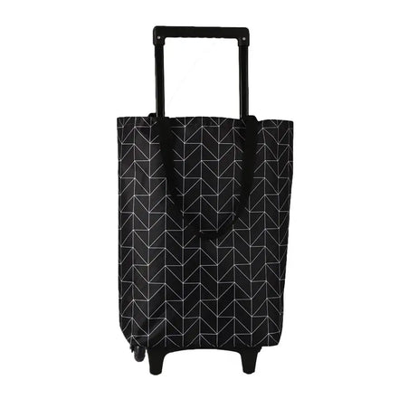 Shopping Cart with Wheels Portable Waterproof Bag Rolling Shopping Bag Trolley Tote Bag Stair Climbing Cart for Traveling Shoppi