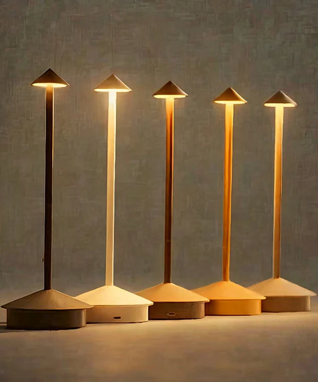 Rechargeable Table Lamp Creative Dining Touch Led Hotel Bar Coffee Table Lamp  Decorative Type-C Desk Lamp