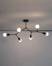 6 Heads Black / Not include bulb