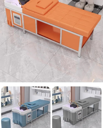 Ergonomic Lounge Shampoo Bed Portable Nordic Fashion Modern Hair Shampoo Bed Comfortable Trendy Cadeira De Barbearia Furniture