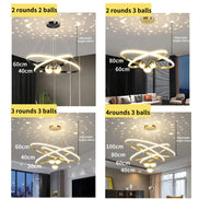 Modern led dining room chandeliers simple ring chandelier living bedroom Lights home indoor lighting decorative Pendant Lamps