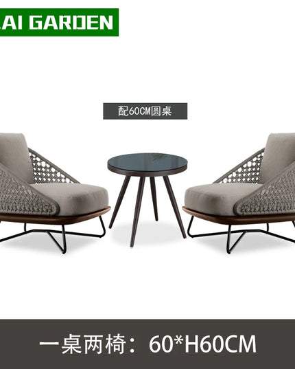 Lounge Terrace Sofa 3 Person Balcony Outdoor Sofa Garden Single Muebles De Jardin De Exterior Outdoor Patio Furniture