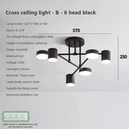 Modern LED Ceiling Chandelier White 6 Heads Hanging Lamp Light  For Ceiling Dining Living Rooms Bedroom Hall Home Decor Fixtures