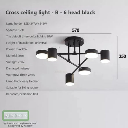 Modern LED Ceiling Chandelier White 6 Heads Hanging Lamp Light  For Ceiling Dining Living Rooms Bedroom Hall Home Decor Fixtures