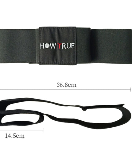 1Pcs Golf Swing Training Arm Band Golf Hand Posture Corrector Black Nylon Elastic Training Belt for Golf Beginner Practicing