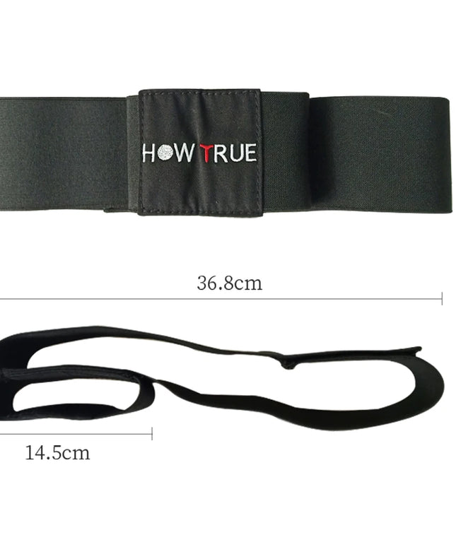 1Pcs Golf Swing Training Arm Band Golf Hand Posture Corrector Black Nylon Elastic Training Belt for Golf Beginner Practicing
