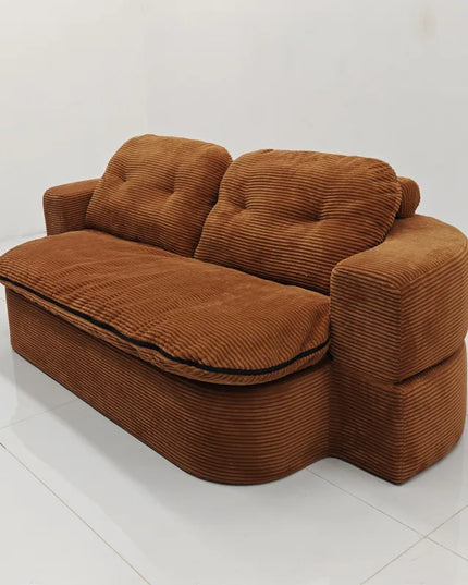 Living Room Corduroy Sofa Vacuum Compressed Sponge Bedroom Multifunctional Sofa Bed Comfortable Remove Washable Home Decoration