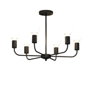 Modern Chandelier  Industrial  Living Room Black E27 Hotel Hall Home Decor Parlor Retro Simple Household Art Pendant Lights