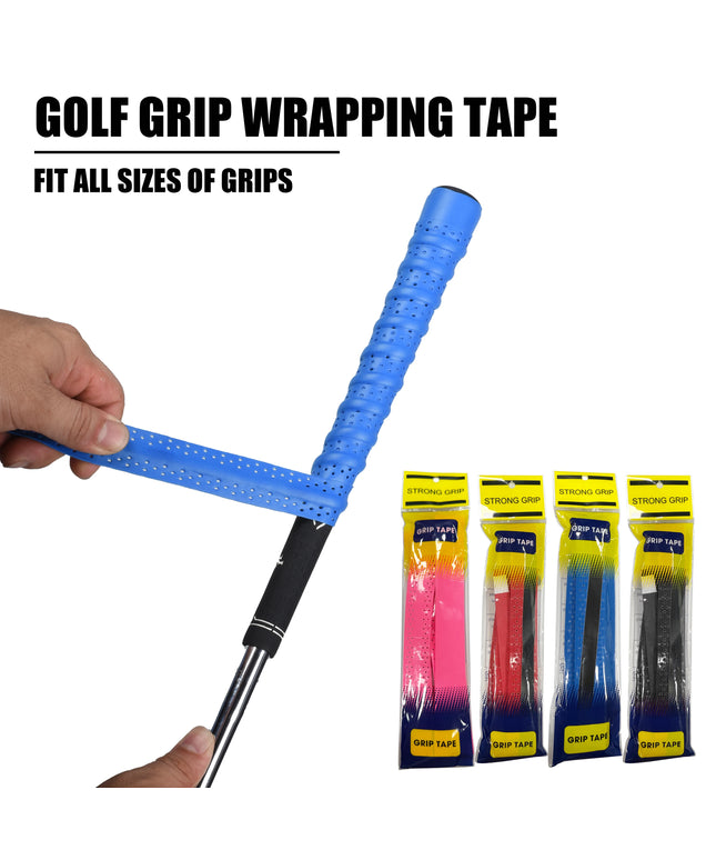 Golf Club Grip Tape Golf Grip Wrapping Tapes Non-slip Sweatproof PU Wrapping Quick Replacement Golf Club Grip Solution