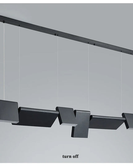Modern danish Chandelier Design Rotatable Black Led minimalist light Dining Room Decor Led Lamp Bar Loft coffee tables lights