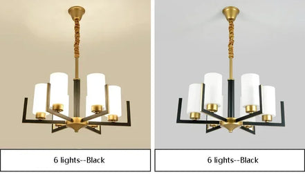 Modern Modern Led Chandelier Nordic Living Room Lamp Retro Simple Dining Room Decoration Iron Art LED Hanging Lamps Pendant Ligh