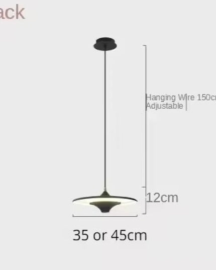 Modern Restaurant LED Chandelier Ceiling Pendant Light Dining Table Hanging Lamp Home Decor 1 Head UFO Indoor Lighting Fixture