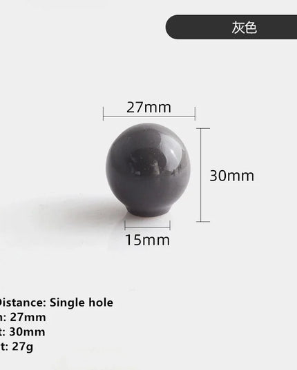 Handles Drawer Cabinet Furniture Kitchen Handles for Cabinet Knob Door Drawer Knob Colour Ceramics Rotundity Single Hole