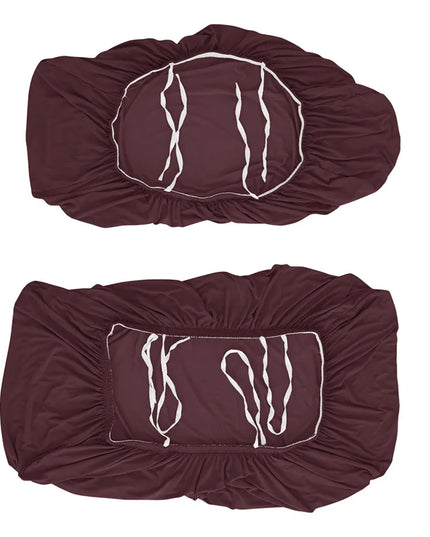 2pcs/set Jacquard RV Dinette Cushions Covers Stretch Camper Sofa Seat Covers Adjustable Dining Seat Covers Bench Backrest Decor